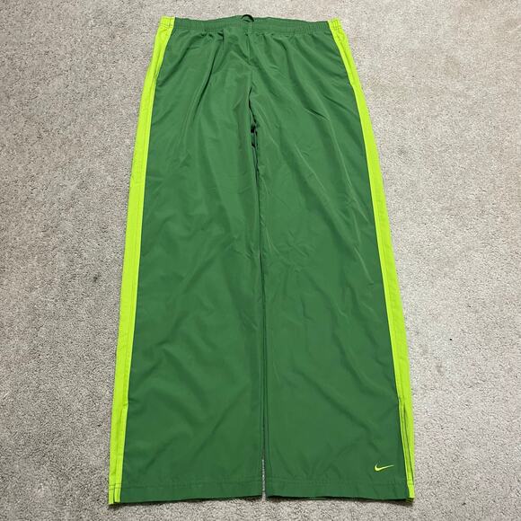 Nike Y2K Baggy Skater Line Green on Green Trackpants XL - Picture 1 of 7